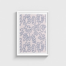 Coral Tablo Çerçeveli Poster Duvar Dekorasyonu Beyaz Çerçeveli Tablo Beyaz Çerçeveli Tablo Dn11d216beyaz
