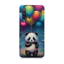 Xiaomi Mi 9se Uyumlu Renkli Balonlar Ve Panda Desenli Silikon Kılıf