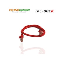 Teknogreen Tkc-001K 1M. Cat6 Kablo Kırmızı