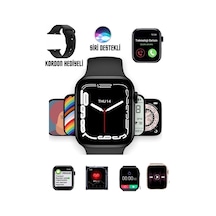 7.nesil Akıllı Saat Smart Watch 7 Plus Profesyonel Kablosuz Şarj Siri Destekli Çift Tuş Aktif Arama