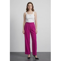 Quzu Bol Paça Fuşya Kadın Pantolon Pnt00914 Quzu Bol Paça Fuşya Kadın Pantolon Pnt00914
