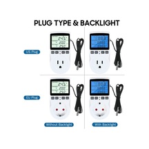 Pazly Çok Fonksiyonlu Dijital Termostat Priz - Isıtma/soğutma, Zamanlayıcı, Geniş Sıcaklık Aralığı, Ab Standart, Kullanışlı Ve Güvenli