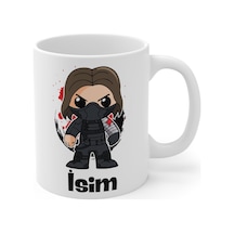 Kişiye Özel Marvel Avengers Marvel Süper Kahramanlar Kupa Bardak Marvel Kupa Bardak 11 Karakter Winter Soldier Kış Askeri , Beyaz