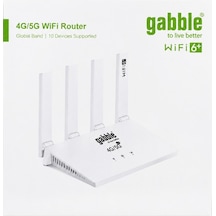 Gabble Gab-gb8201 4antenli 4g Kablosuz Yönlendirici Wifi 6+ 300 Mbps 4g Sim Kartlı