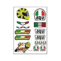 A4 Sticker 036 Tek Paket Çoklu Sticker Çok Renkli