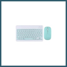 Bezos Kyb71 Kablosuz Türkçe Q Klavye Mouse Set - Açık Yeşil Ob Diğer