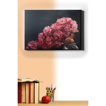 Webstyle Çiçek Kadın 14 Sayılarla Boyama Seti Kasnaklı 40x50 Cm