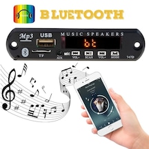 Mikrofonlu Bluetooth Araç Kiti 12 Volt Usb/sd/tf Dönüştürücü N11.445