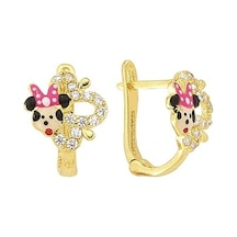 Goldkupe 14 Ayar Altın Mickey Mouse Çocuk Küpe 1,31 Gr-1098