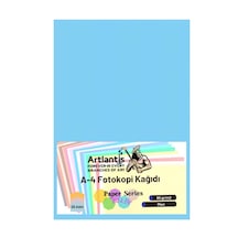 Mavi Renkli A-4 Fotokopi Kağıdı 25 li 1 Paket Artlantis Fotokopi Renkli A4 Kağıdı