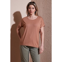 Fashion Friends Bayan T Shirt 26y0194k1 Kahve