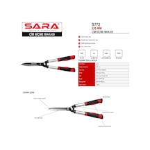 Sara S772 530 Mm Çim Biçme Makası Alüminyum Kollu