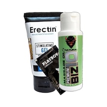 Erectin Bizon Masaj Yağı 60 Ml + Erectin Gel 60 Ml + Playboy Lub