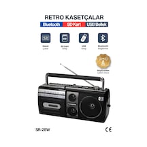Kasetçalar Teyp Bluetooth Hoparlör Usb Sd Kart Özellikli Aux Bağlantılı Yeni Nesil Antenli Retro