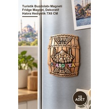 10 Adet Yöresel Ayasofya Magnet Turistik Buzdolabı Magneti Fridge Magnet, Dekoratif Hatıra Hediyelik 7x6 Cm