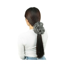 Yoğun Saçlı Lastikli Topuz Toka / Gri - Mydr-462394 Çok Renkli