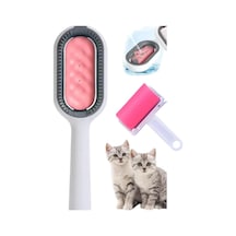 Mucit Home Su Hazneli Kedi Tüy Temizleme Fırçası Tarağı Yıkanabilir Tüy Toplayıcı Rulo Hediye