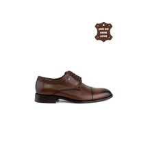 Marcomen 9424 Erkek Hakiki Deri Klasik Ayakkabı Kahverengi-kahverengi