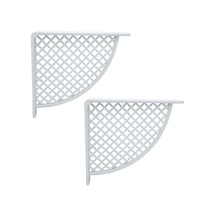 Plastik Raf Altı Beyaz 17 18cm 2 Adet