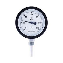 Çap 100 MM 120 C Derece 10 CM Dalma Boylu Alttan Bağl. Termometre Pakkens