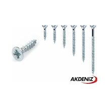 Akdeniz Sunta Vidası 3x30 Çinko 30 Paket