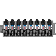 Professional Accessories Aksesuar 2608522324 8 Parça Tornavida Seti Yıldız Impact Control, 8 X Ph2 Uç Uzunluğu: 25