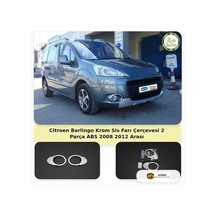 Citroen Berlingo Krom Sis Farı Çerçevesi 2 Parça Abs 2008-2012 Arası