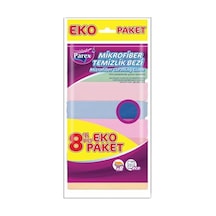 Mikrofiber Temizlik Bezi 8'li Açık Bej