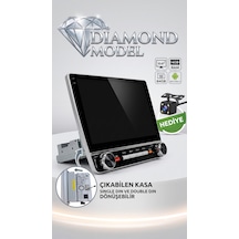 Kingwin 10.8 Inç Diamond Serisi Android Oto Teyp - 4gb Ram / 64gb - Single Din'den Double Din'e Dönüşebilen Multimedya Geri Görüş Kamerası  P1004 10.1"