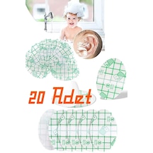 20 Adet Su Geçirmez Kulak Koruyucu Yapışkanlı Bant Seti Şeffaf