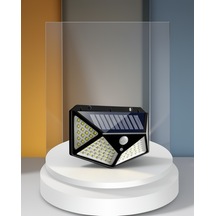 100 Led Güneşli Bahçe Lambası Pır Sensörlü Ip65