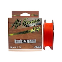 Ryuji Aji Game 4x 150 Mt 0.02mm İp Misina Orange