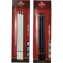 Kohi Noor Gioconda White Coal Ve Extra Charcoal Kömür Füzen Kalem 2li Set