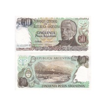 Arjantin 1985 Yılı 50 Pesos Kağıt Para Çil Unc Koleksiyon Para