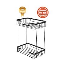 Çelik Banyo Paslanmaz Pirinç Mat Siyah Taci 22x15 Cm Şampuanlık Banyo Rafı Siyah Çelik Banyo Paslanmaz Pirinç Mat Siyah Taci 22x15 Cm Şampuanlık Banyo Rafı Siyah