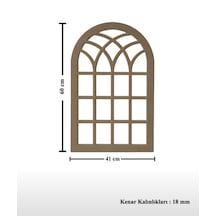 Ahşap Mdf Boyanabilir Dekoratif Duvar Aynası 4