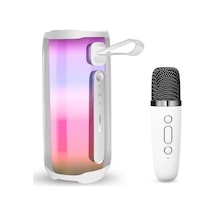 Muratech Newface Pluse 5 Mikrofonlu Rgb Kablosuz Hoparlör - Beyaz
