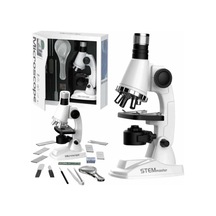 Işıklı Pilli Mikroskop 900x Zoom Eğitici Deney Seti 20 Cm