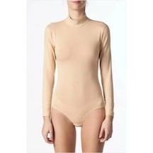 NBB 2'li Yeni Sezon Ten Uzun Kol Boğazlı Çıtçıtlı Body 001
