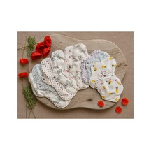 Yıkanabilir Doğal Kadın Pedi 12'li Karışık %100 Pamuk 3s+3m+3l+3xl