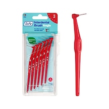 Angle Iso Boyut 2: 0,5 Mm Kırmızı Açılı Aralıklı Fırça 1 X 6 Adet