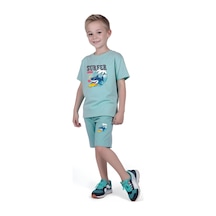 Fyk Kids Erkek Çocuk Tişört-kapri Baskılı Alt-üst Takım Mint Yeşil