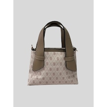Vazıradk Vizon Monogram Mini Omuz Ve El Çantası Vizon