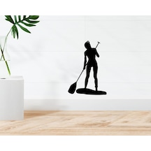 Bk Home Kadın Kürek Sörfçüsü Tasarımlı Duvar Sticker-1