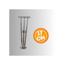 17 Cm Metal Boncuklu Koltuk Ayağı Mobilya Ayağı Ünite Ayağı Konsol Ayağı Puf Berjer Ayağı Krom