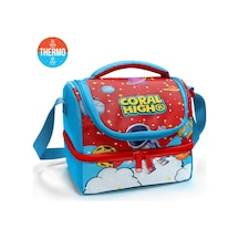 Coral High Kids Kırmızı Mavi Astronot Uzay Desenli Thermo İki Katlı Beslenme Çantası 37209 Kırmızı