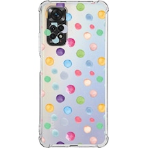 Prinrify Xiaomi Redmi Note 11 Pro Uyumlu Water Color 6 Baskılı Şeffaf Köşe Korumalı Antişok Kılıf