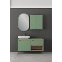 Biani Katia 120 Cm Banyo Dolabı Renk Su Yeşili