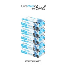 Nitril Mavi Pudrasız Muayene Eldiveni S - 5 Paket 100 Lü