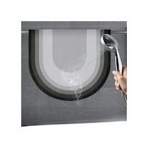 Buççin Online Mağaza 2 Adet Oval Sihirli Su Emici Banyo Paspası Kaymaz Tabanlı Ayak Paspası 38x58 Cm S-60 Belirtilmemiş S Çok Renkli
